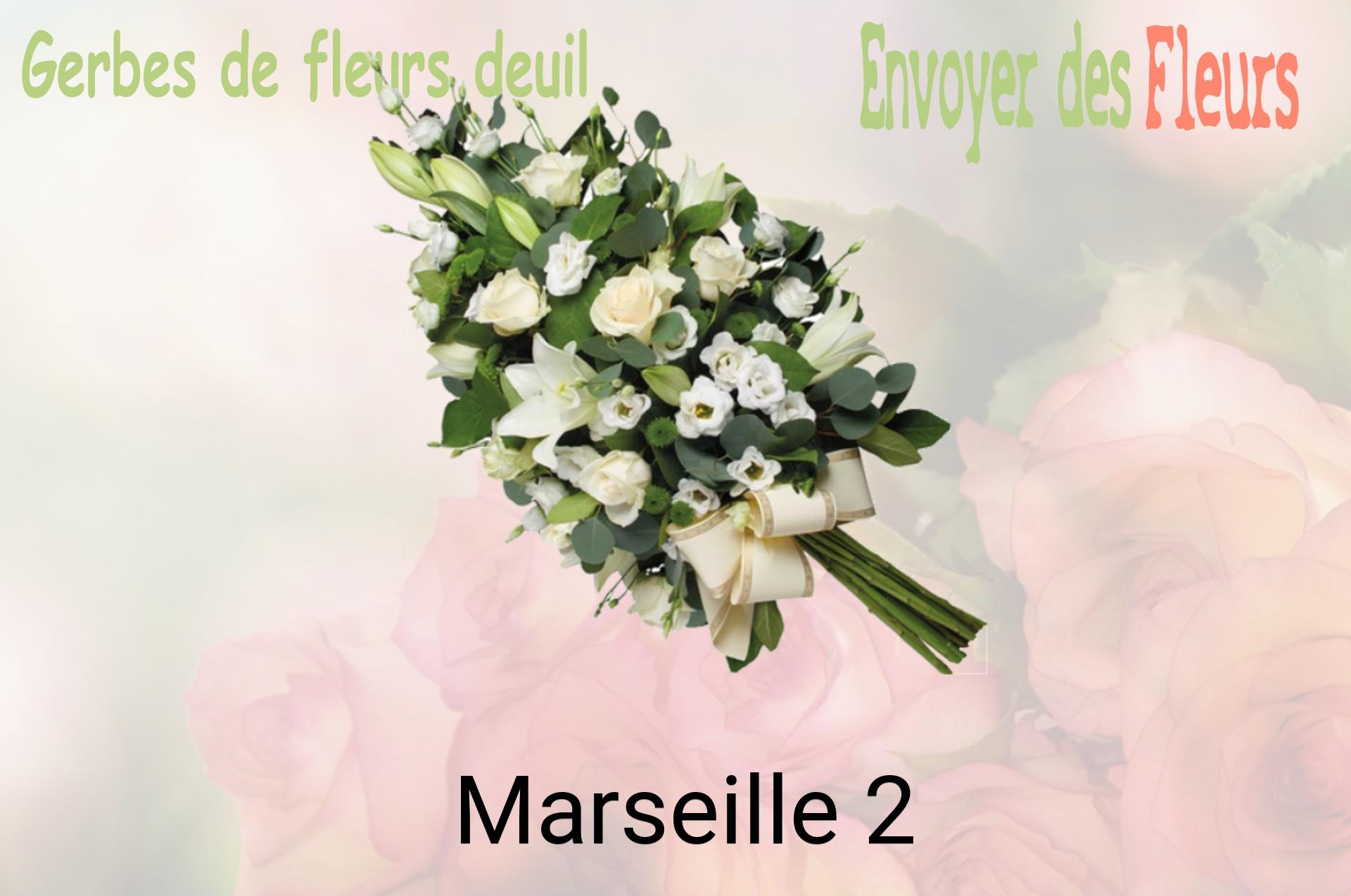 Gerbe de fleurs de deuil livrée à Marseille-2